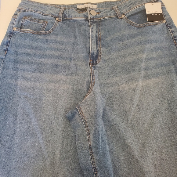Eloqll Elements Blue Straight leg Jean - Picture 3 of 5